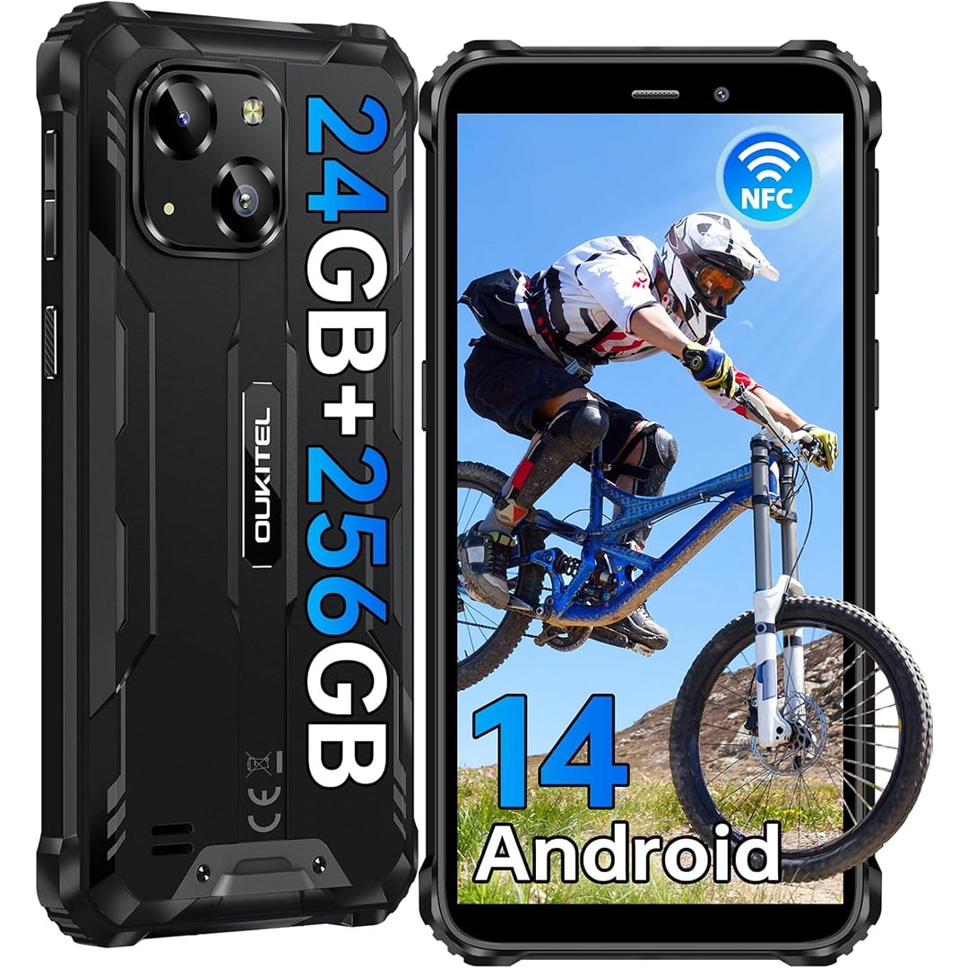 Oukitel WP32 Pro Rugged Smartphone 24GB+256GB 6" HD 20MP Cellphone NFC 6300mAh Octa Core Mobile phone
