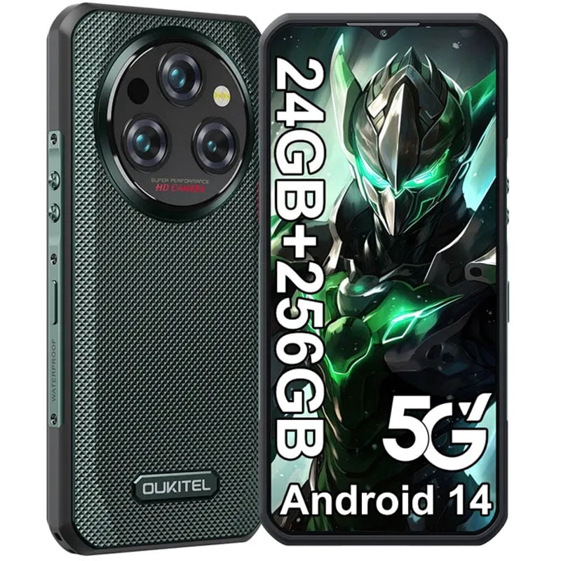 Oukitel WP35 5G Rugged Smartphone 11000 mAh 24GB+256GB Mobile Phone Android 14 64 MP NFC Cell Phone