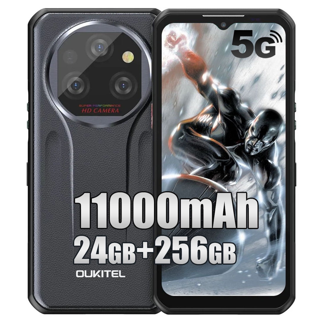 Oukitel WP39 5G 24GB+256GB 15mm Body 11000mAh Rugged SmartPhone Android 14  14.9mm Thickness 64MP