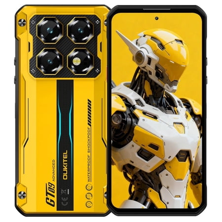 OUKITEL WP60 5G Rugged Smartphone Unlocked, 48GB RAM (16GB+32GB Virtual) 512GB ROM, 7.2" 120Hz Large Screen Cell Phone, 10000mAh Battery, 108MP Camera, Android 15 Waterproof Phone, T-Mobile