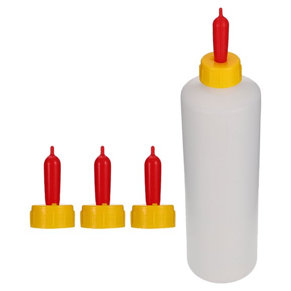 Oulii 1 Set Feeding Bottle for Goat with Large Capacity White Milk Bottle for Baby Livestock
