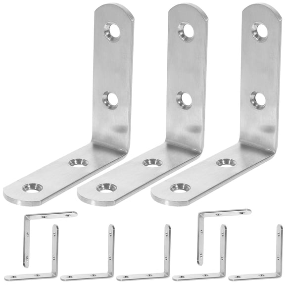 Oulii 12Pcs Small L Brackets for Wood with Durable Stainless Steel and Versatile Use