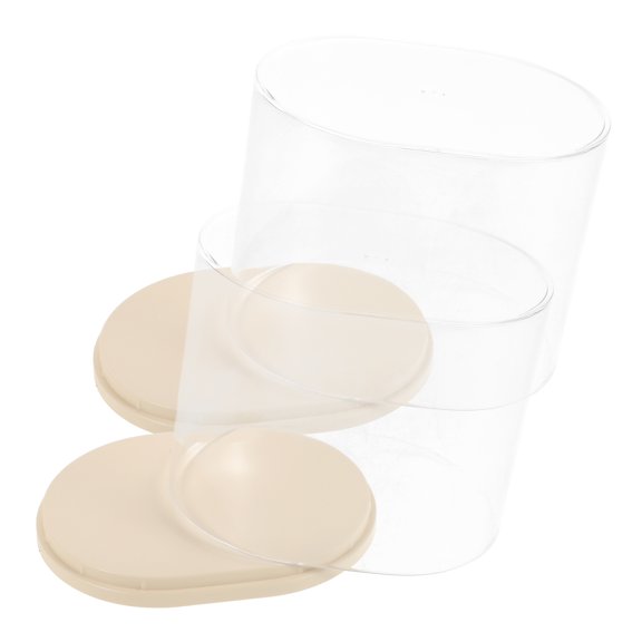 Oulii 2Pcs Transparent Sample Storage Box with Lid for Figure Display and Organization
