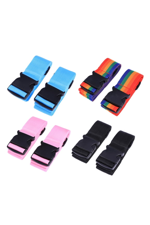 2Pcs Utility Strap Pink for Outdoor Use with Easy on Off Clips and Adjustable Length