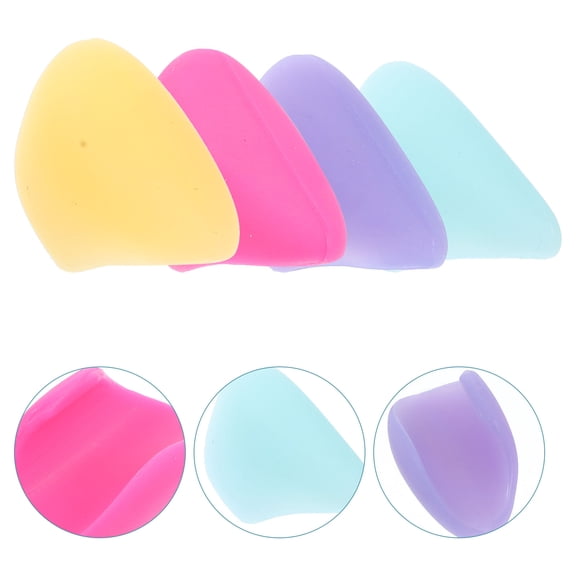 Oulii 4Pcs Easy Install Silicone Flute Finger Rest Cushion Thumb Support for Long Playing Sessions