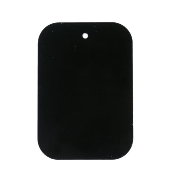 OULII 4Pcs Black Metal Plates for Magnetic Phone Mount Use with Smooth Rounded Corners
