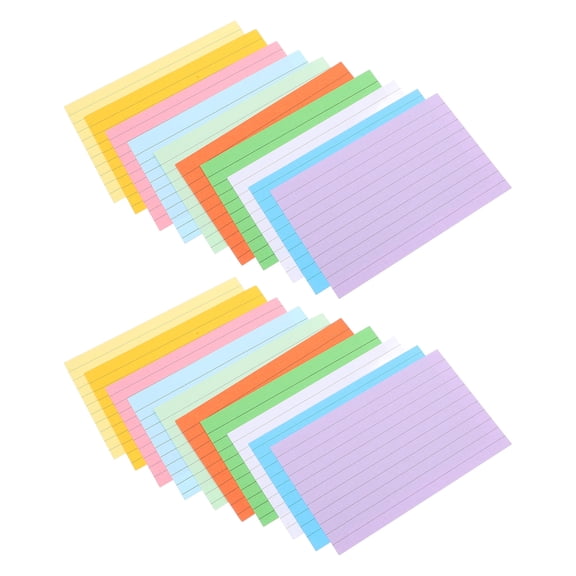 Oulii 500Pcs Multi Functional Index Cards for Writing Study Review and Office Tasks