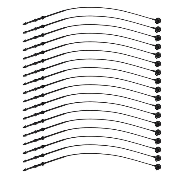 Oulii Alasum 5000Pcs Black Plastic Clothing Tag Snap Locks with Security Loop for Fast and Easy Tagging