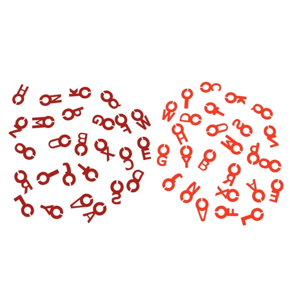Oulii Alasum 52Pcs Cup Silicone Label Alphabet Markers Non Slip Heat Resistant for Glass Identification