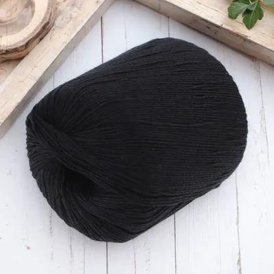 Oulii Black Cotton Cord Soft Braided String for DIY Crafts Comfortable Durable Macrame Rope