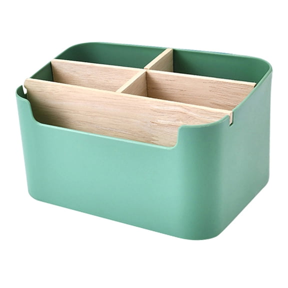 OULII Creative Green Multi-Grid Storage Box for Tidy Desktop and Bedside Use