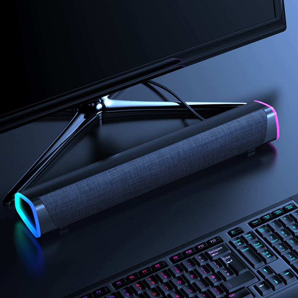 OULII Gaming Soundbar for Monitor Speaker Dual Horns Design for School 1Pack Back to School