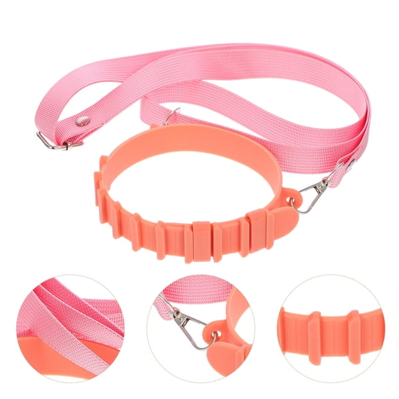 Oulii Orange Water Bottle Sling Strap with Durable Silicone Iron Polyester Material for Hiking