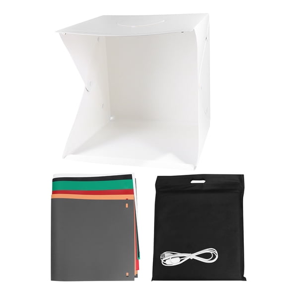 Oulii Photography Light Cube Tent with Foldable Design and LED Lights for Small Items