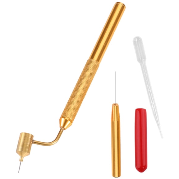 Oulii Stylish Plated Gold Car Repair Pen Fine Line Fluid Writer for Scratch and Scuff Removal