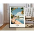 thumbnail image 1 of Oulu Finland City Map Poster, Unframed Paper Poster 8x10in, 1 of 4