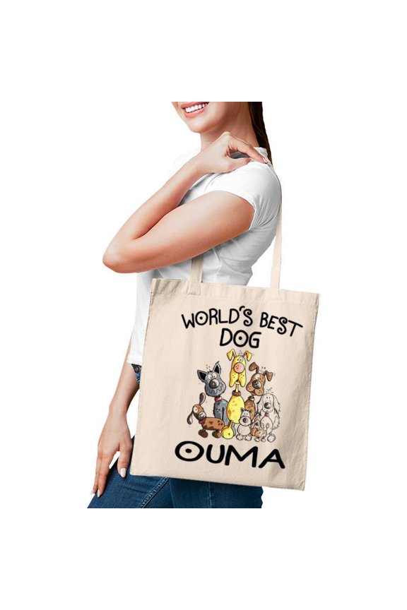 Ouma Grandma Gift Worlds Best Dog Ouma Tote Bag