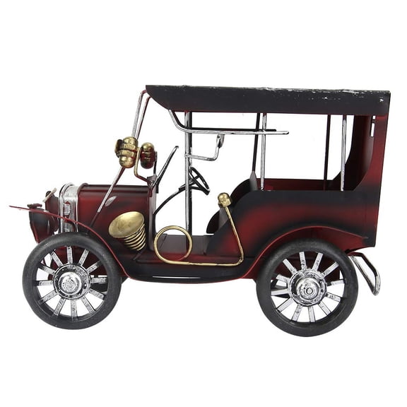 Oumefar Classic Car Model,Metal Antique Vintage Car Model Old Vintage Car Model Ornament for Car Arts Craft Collections Home Desktop Decoration Great Birthday Gift A101