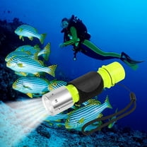 Oumers Diving Flashlight, Super Bright LED 2000 Lumens Waterproof Underwater Torch for Scuba Diving and Other Outdoor Activities
