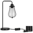 thumbnail image 1 of Oumilen 5.5" Rustic Table Lamp with Shade Black, 1 of 2