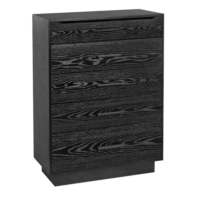 Oumilen 5 Drawer Wood Modern Lift Top Dresser Drawer Chest with Inside