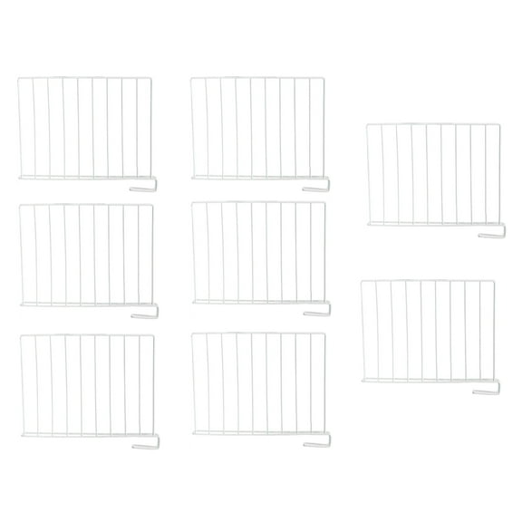 Oumilen Cabinet Organizer, White, Set of 8