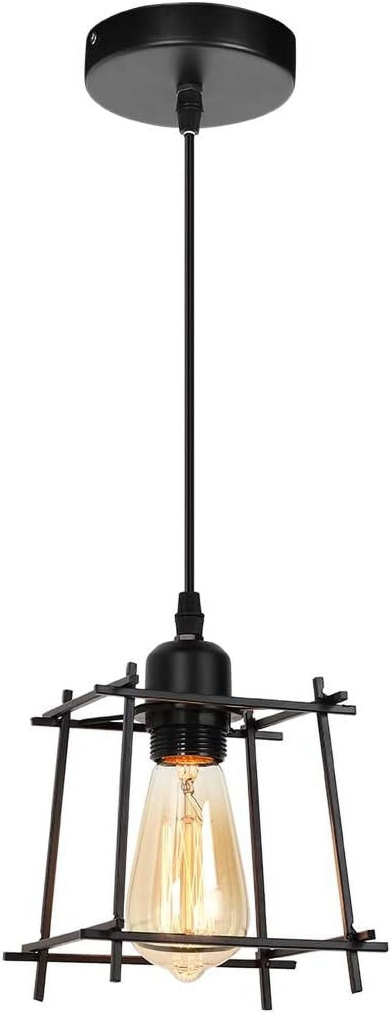 Oumilen Farmhouse 1 Light Ceiling Pendant Lights Black