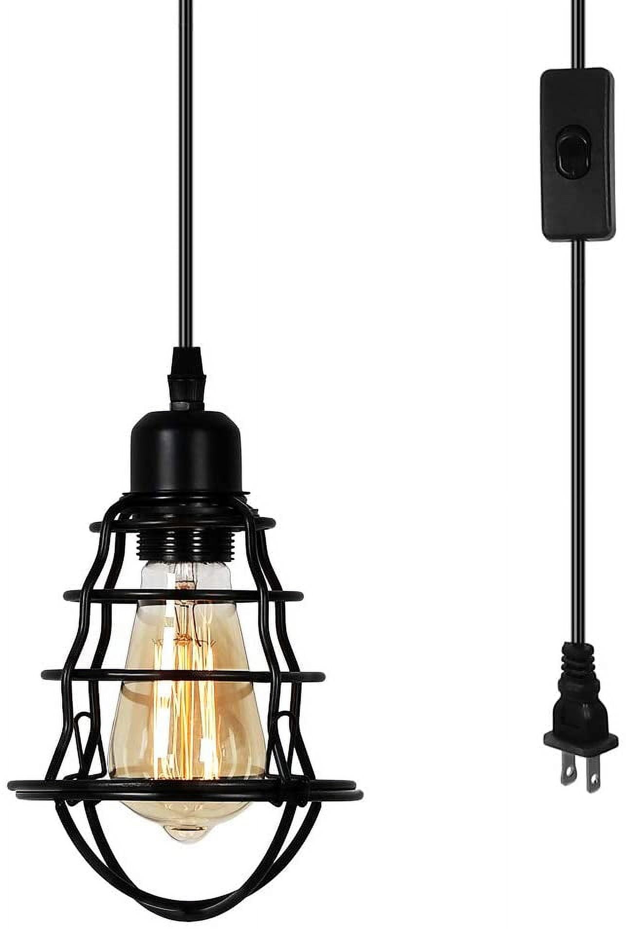 Oumilen Modern 1-Light Hanging Pendant Lights Black