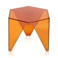 thumbnail image 1 of Oumilen Modern Hexagon Plastic Coffee Table, Orange, 1 of 8