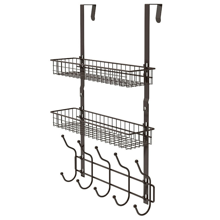 Oumilen Over Door Hanger Organizer with Hooks Baskets for