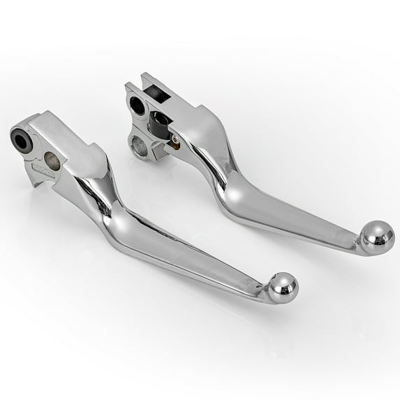 Oumurs Chrome Hand Levers Brake Clutch Lever for Harley Sportster Heritage Softail Dyna Motorcycles