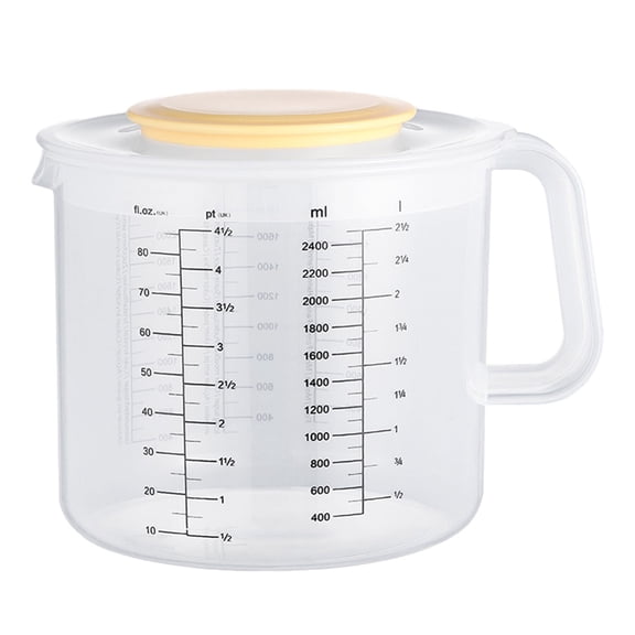 Ounce Measuring Cups and Mixing Pitcher for Baking with Lid Measuring/In Ml with 17.7X15.7cm Home Decor