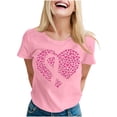 thumbnail image 1 of Ounisa Breast Cancer Shirt for Women Pink Ribbon T-Shirts Graphics Support Cancer Shirts Rainbow Casual Tee Tops, 1 of 3