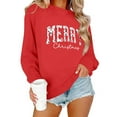 thumbnail image 1 of Ounisa Christmas Sweatshirts for Women Tis the season Christmas Outfits Merry Christmas Lightweight Pullover Christmas Tree Christmas Gifts Merry Christmas Letter Graphic Tops, 1 of 7
