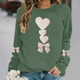 thumbnail image 1 of Ounisa Long Sleeve Shirts for Women Crewneck Valentine's Day T Shirts Love Heart Printed Tee Tops Fashionable Casual Clothes, 1 of 5