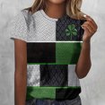 thumbnail image 1 of Ounisa St Patricks Day Shirt for Women Irish Lucky Shamrocks T-Shirt Paddy's Day Tees Saint Patrick's Day Tops, 1 of 5