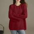 thumbnail image 1 of Ounisa Sweaters Fall 2025 Trendy Casual Crewneck Long Sleeve Cozy Knit Pullover Sweater Tops Winter Clothing, 1 of 6