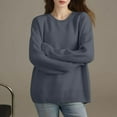 thumbnail image 1 of Ounisa Sweaters Fall 2025 Trendy Casual Crewneck Long Sleeve Cozy Knit Pullover Sweater Tops Winter Clothing, 1 of 6