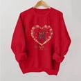 thumbnail image 1 of Ounisa Valentine's Sweatshirt for Women Cute Love Heart Shirts Casual Long Sleeve Valentine Tshirt Clothes Tops, 1 of 6