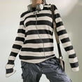 thumbnail image 1 of Ounisa Women Tops Stripe Sweatshirt for Women Crewneck Long Sleeve Tops Holiday Party Casual Shirts, 1 of 3