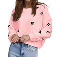 thumbnail image 1 of Ounisa Women's 2025 Fall V-Neck Cropped Sweater Trendy Long Latern Sleeve Ribbed Knit Pullover Crop Tops, 1 of 5