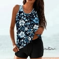 thumbnail image 1 of Ounisa Women's Bathing Suits Swimsuits Tankini Sets for Two Piece Blouson Tank Top with Boyshorts, 1 of 7