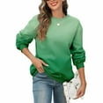 thumbnail image 1 of Ounisa Women's Casual Loose Fit Pocket Shirts Printed Gradient Coats Tops Sweatshirts Pullover, 1 of 5