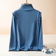 thumbnail image 1 of Ounisa Women's Fleece Thermal Long-sleeved Round-neck Base Shirt Top, 1 of 4