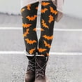 thumbnail image 1 of Ounisa Women's Halloween Graphic Print High Waist Leggings, Soft Stretchy Tights with Fun Festive Pattern for Gym Running Casual Wear, 1 of 4