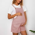 thumbnail image 1 of Ounisa Women's Maternity Rompers Summer Loose Jumpsuits Adjustable Spaghetti Strap Pregnancy Overalls Shorts with, 1 of 6