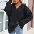 thumbnail image 1 of Ounisa Women's Oversized Essentials Hoodies Fleece Sweatshirts Fall Long Sleeve Solid Pullover with Pocket, 1 of 6