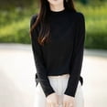 thumbnail image 1 of Ounisa Women's Oversized Sweaters 2025 Spring Trendy Long Sleeve Crew Neck Pullover Sweater Loose Heathered Knit Tops, 1 of 3