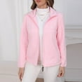 thumbnail image 1 of Ounisa Women's Soft Fleece Jacket Lightweight Full Zip Sweatshirts Coat Casual Winter Warm Sweaters with Pockets, 1 of 6