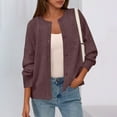 thumbnail image 1 of Ounisa Womens Button Up Cardigan Sweaters Long Sleeve Crew Neck Fall Soft Lightweight Knit Loose Sweater Tops, 1 of 8